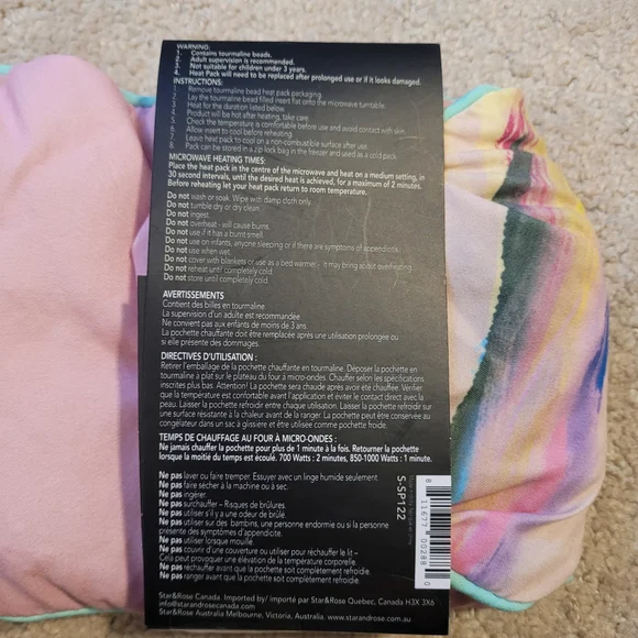 Star + Rose Heat Pack with Colorful Design - Picture 4 of 4
